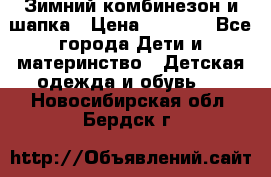 Зимний комбинезон и шапка › Цена ­ 2 500 - Все города Дети и материнство » Детская одежда и обувь   . Новосибирская обл.,Бердск г.